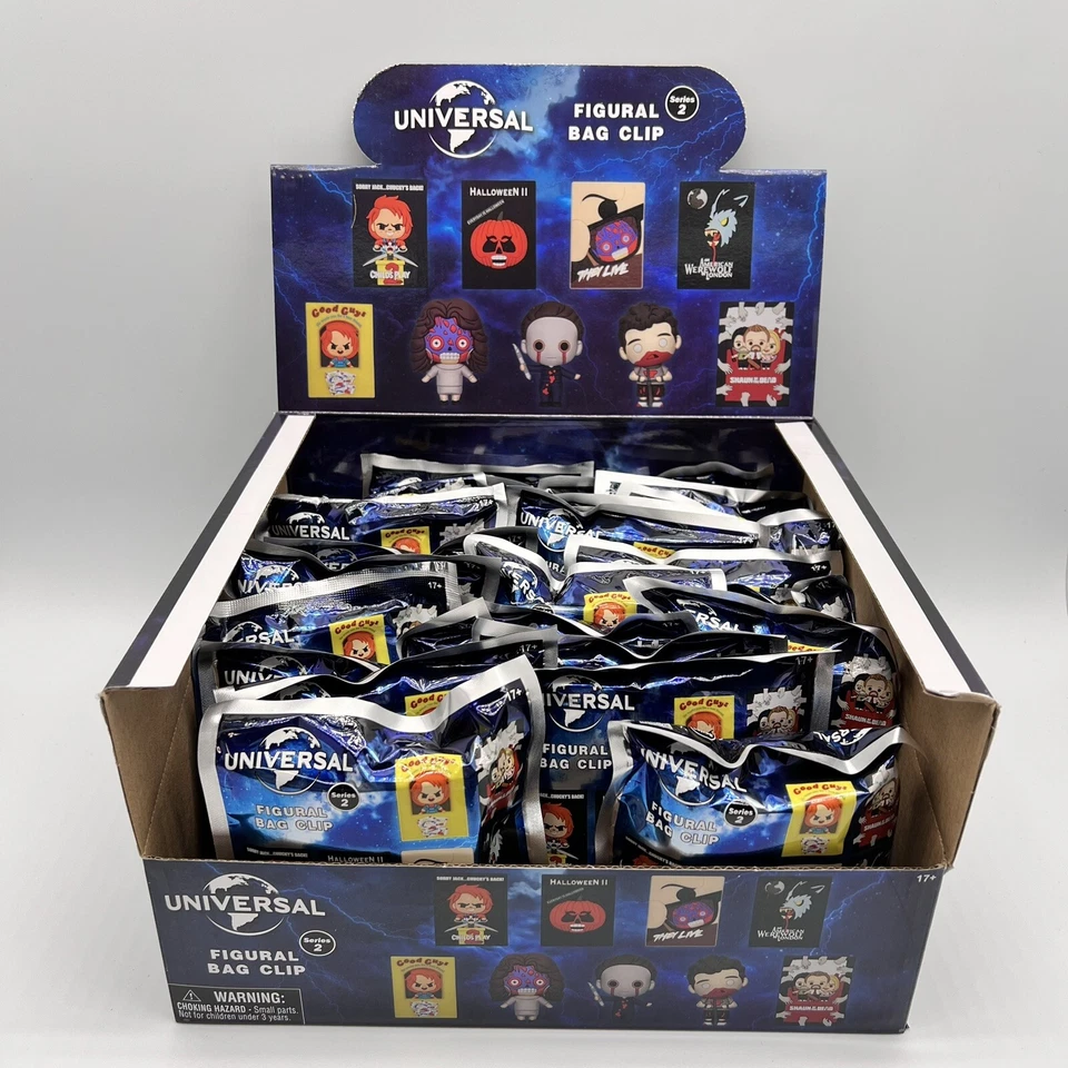 Universal Horror Vault Figura 3D Bolsa Clip Serie 2 Estuche Completo De 24 Nuevo Foto 2 de 4