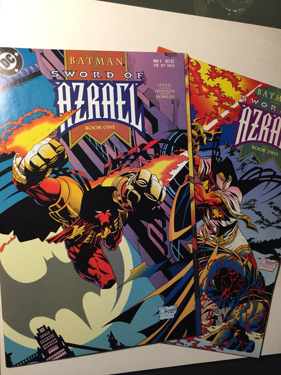 Batman Sword of Azrael Comic Book #1 & 2, DC 1992, 1st App of