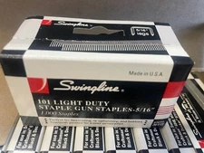 2 Boxes of 1000 Swingline 101 5/16" Staples for Staples Guns 101 & 200 USA Made
