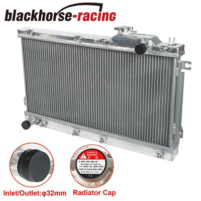 RX Aluminum Radiator For Mazda Miata 90-97 – Dual Core, 1.6L & 1.8L, With Side Mounts & Cap