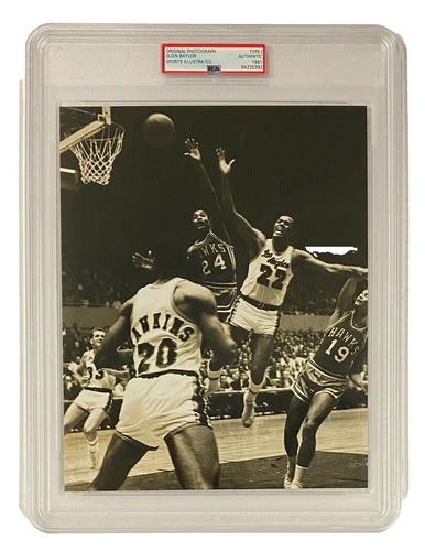 Elgin Baylor Basketball Vintage Sports Photos