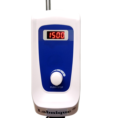 Labnique Digital Overhead Stirrer with Stand and Mixing Platform,100-1500rpm, 5L - Picture 3 of 5