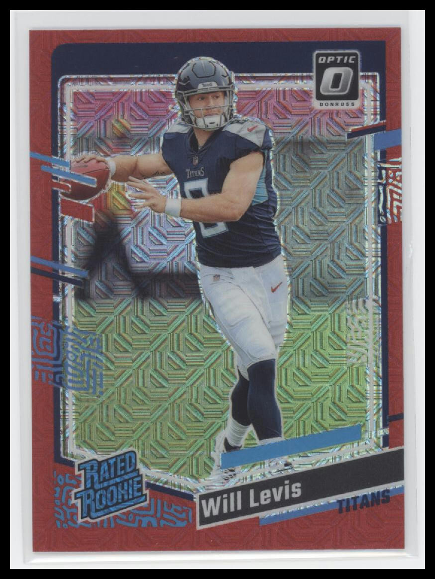 2023 Panini Donruss Optic - Rated Rookie Red Mojo Prizm #298 Will Levis (RC)