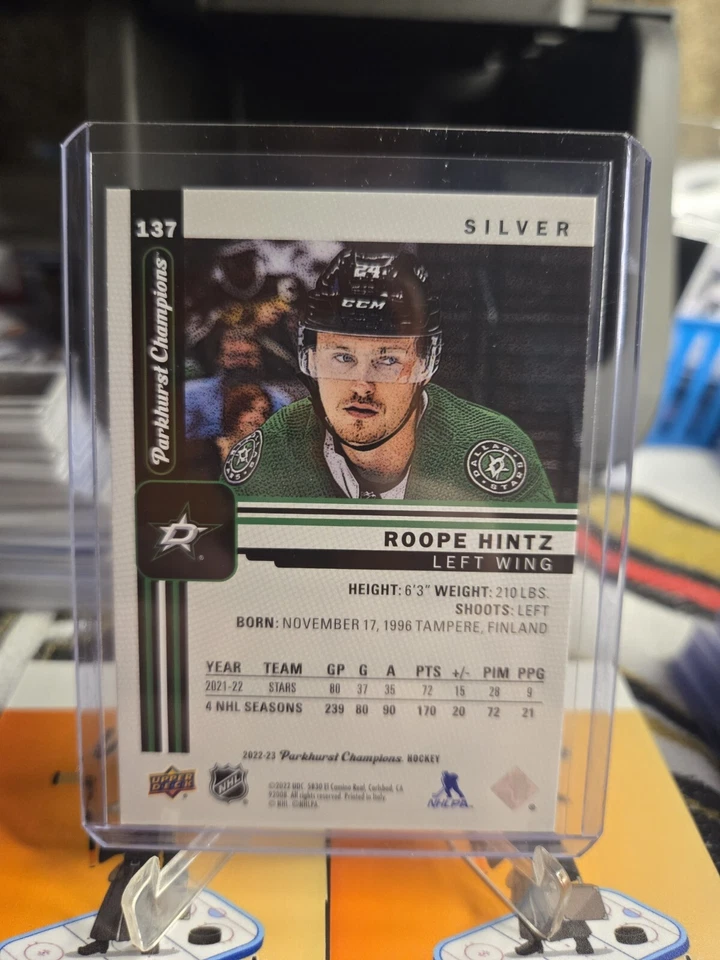 2022-23 Parkhurst Champions Silver #137 Roope HINTZ - Image 2 of 2