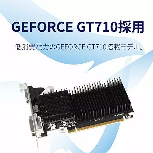 Professional-oriented NVIDIA GeForce GT 710 Graphics board 1GB  GF-GT710-E1GB/HS