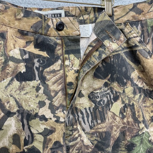 VTG Jerzees Sweatpants Mens 2XL Camo Mossy Oak Y2K Hunting Outdoor Warm String - Picture 2 of 7