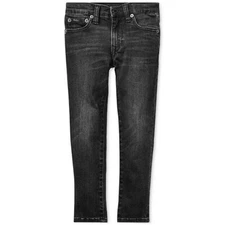 Polo Ralph Lauren Boy's Eldridge Skinny Jeans, Charcoal, 6