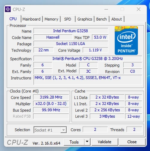 Processador Intel Pentium Dual Core G3258 3.2GHz LGA1150 desbloqueado 20º aniversário - Imagem 4 de 4