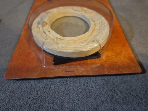 Vintage 1980s 1990s stoneware pottery nautical oval tabletop picture frame - Picture 3 of 16