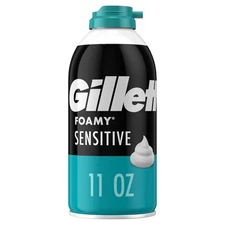 Gillette Foamy Classic - Sensitive Shave Foam for Men Original Scent, 11.0 oz