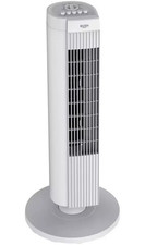 Bush Tower Fan 28 Inches White Oscillating 3 Speed 35W Cooling Floor Fan USED