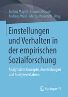 Jochen Mayerl (U. A.) | Einstellungen Und Verhalten In Der Empirischen...
