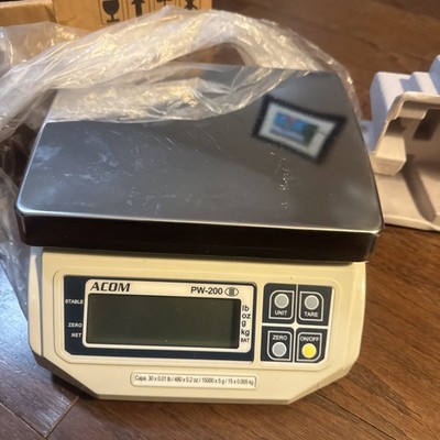ACOM PW-200 Portion Control Scale, Single Display 30lb x 0.01lb, Legal for Trade