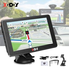 XGODY 7 Zoll LKW PKW GPS Navigationsgerät Auto Navi EU Karten Fahrspurassistent