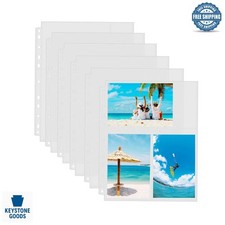 30-Pack 4x6 Photo Sleeves for 3-Ring Binders, Heavy Duty, Clear, Archival Sheets