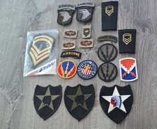 Lot Of 19 Military Patches Parts To Uniform Militaria