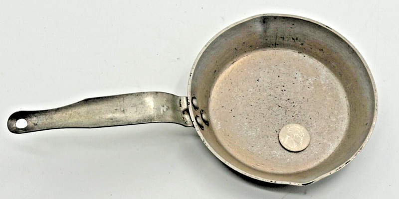 Vintage Wear-Ever Aluminum 5.5" Frying Pan No.306 SOS Scouring Pads ADVERTISMENT