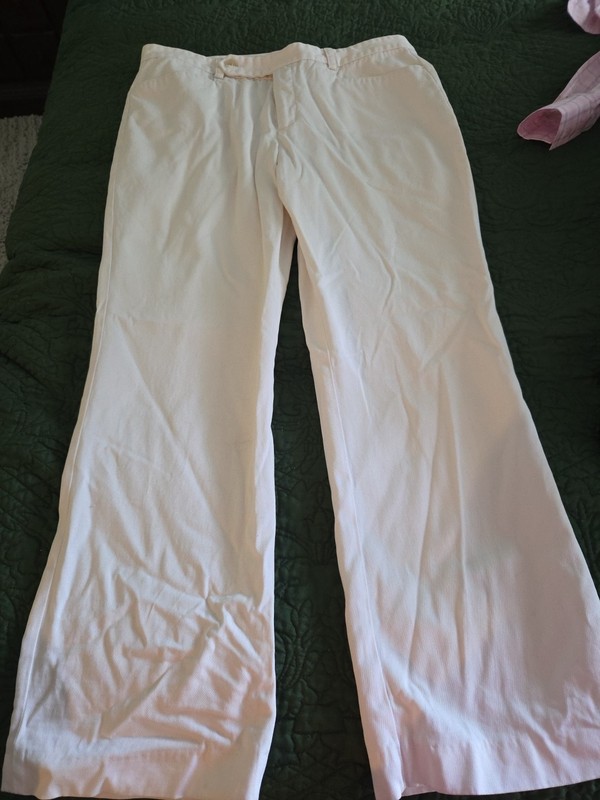 Lauren Ralph Lauren Adelle Whitw Womens Pants 12 Straight-Leg Casual