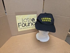 Waffle House Hat Black Canvas OSFA Adjustable Strap Back *SEE PICS 