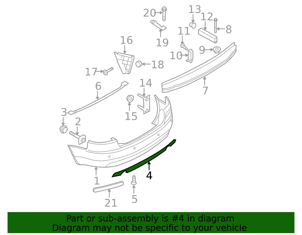 Alerón original Audi 8E0-807-521-B Foto 2 de 2