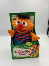 Vtg 1996 Tickle Me Ernie Tyco Sesame Street Plush Doll Original Box Tested Works