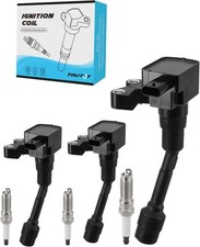 Set 3 Bobine Accensione UF736 Confezione E Candele Iridio Per Ford EcoSport 1.0L