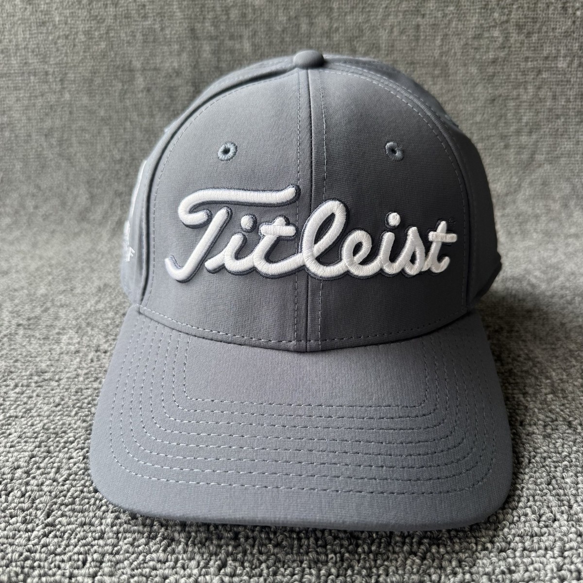 Titleist Golf Dad Hat Strapback Gray Tour Performance Cap