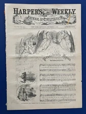 Harper's Weekly 12-5-1863 NAST CENTERFOLD Union Prisoners GETTYSBURG CEREMONY