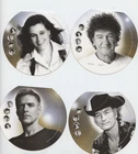 6 CLAMSHELLL BOOKLETS AND FDC OF CANADIAN PERFORMERS FV$37.12