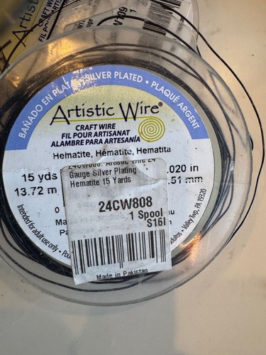 Artistic Craft Wire - Round Wire 24 & 26 GA 0.25 in 0.4 mm Rose Gold & Black