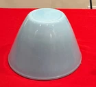 Vtg Fire King Azurite Blue Splash Proof Mixing Bowl 8.5" diam Oven Ware Anch-Hoc
