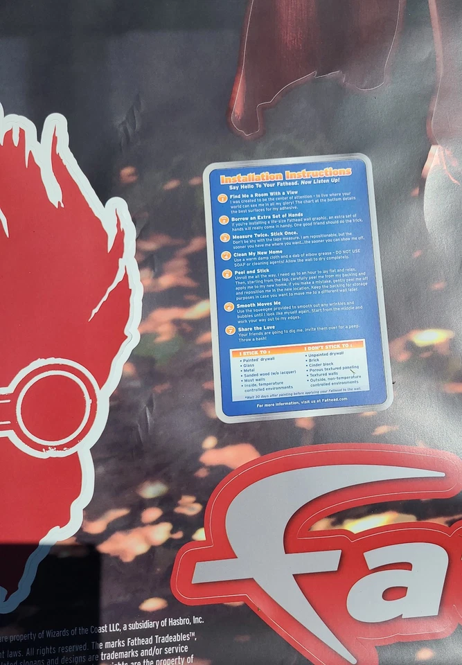 Magic the Gathering Peel & Stick Big Vinyl Graphics Banner 33" x 78" Chandra - Image 3 of 4