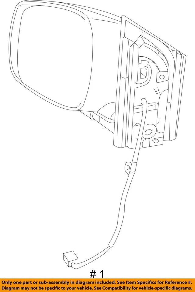 2011 Dodge Grand Caravan Passenger Right Side View Power Door Mirror V19PU - Image 4 of 4