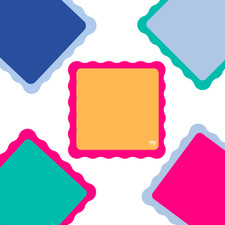 MINI MAHJONG MAT Color Wave 21" x 21"