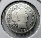 1916 Barber 10c 90% SILVER ~ Very Good? ~ Nice ~ G56