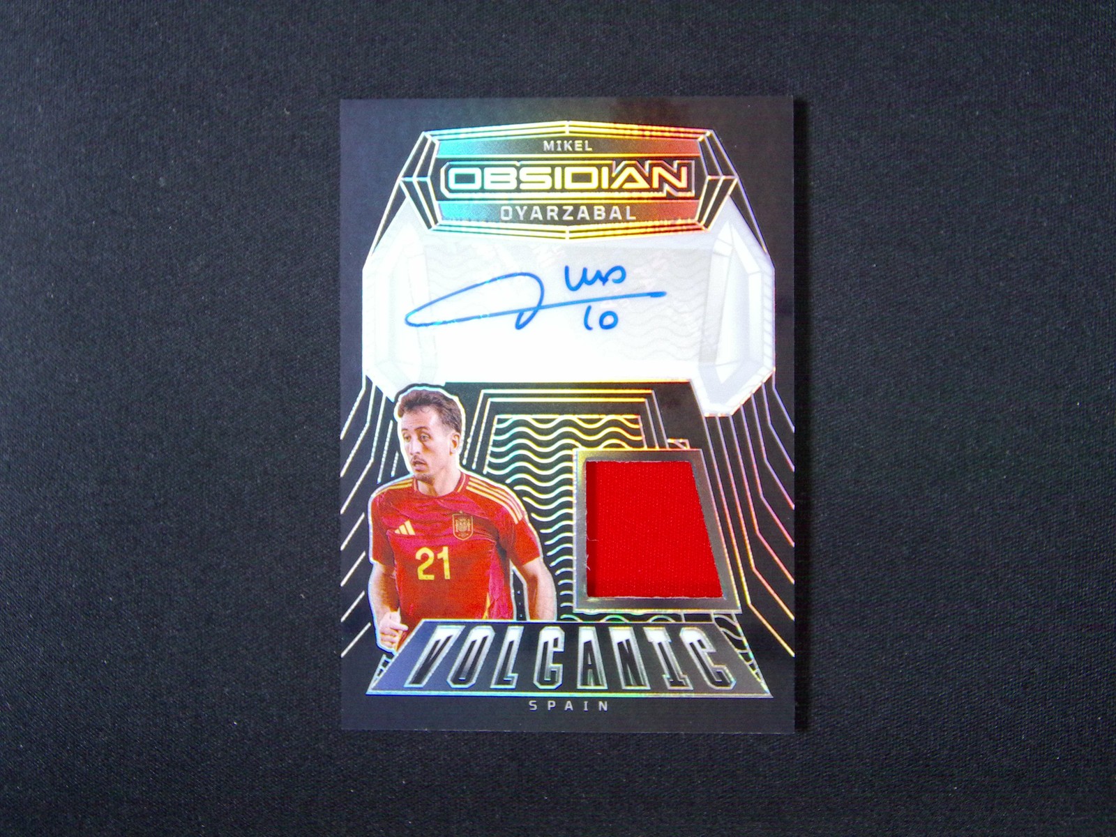 2024-25 Panini Obsidian Soccer MIKEL OYARZABAL Jersey Patch Auto /199 #HZ