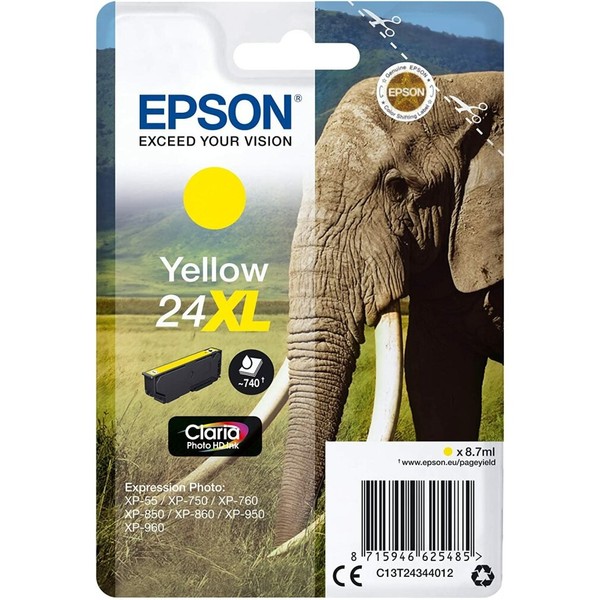 Epson Druckerpatrone Claria Photo HD 24XL (C13T24344012) Gelb-image
