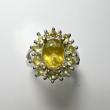 1.95ct Natural Titanite Sphene 925 Silver / Gold/ Platinum ring
