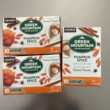 Pumpkin Spice K-Cup Pods Green Mountain Coffee Keurig - 30 Pods,Exp 5/2026