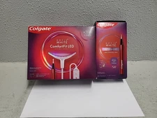 Lot Of 2 Colgate Optic White ComfortFit LED Teeth Kit And Box Of Whitening Pen 
