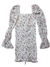 Reverse Bodycon Dress Womens Small Cottage Fairy Core Etheral Spring Dainty