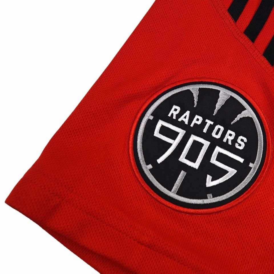 905 Raptors G-League Adidas Authentic On-Court Rev 30 Red Shorts - Image 3 of 4