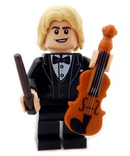 NEW LEGO CONCERT VIOLINIST MINIFIG music violin player classical musician