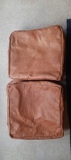 2x Unstuffed Morrocan Leather Stools. Good Condition .