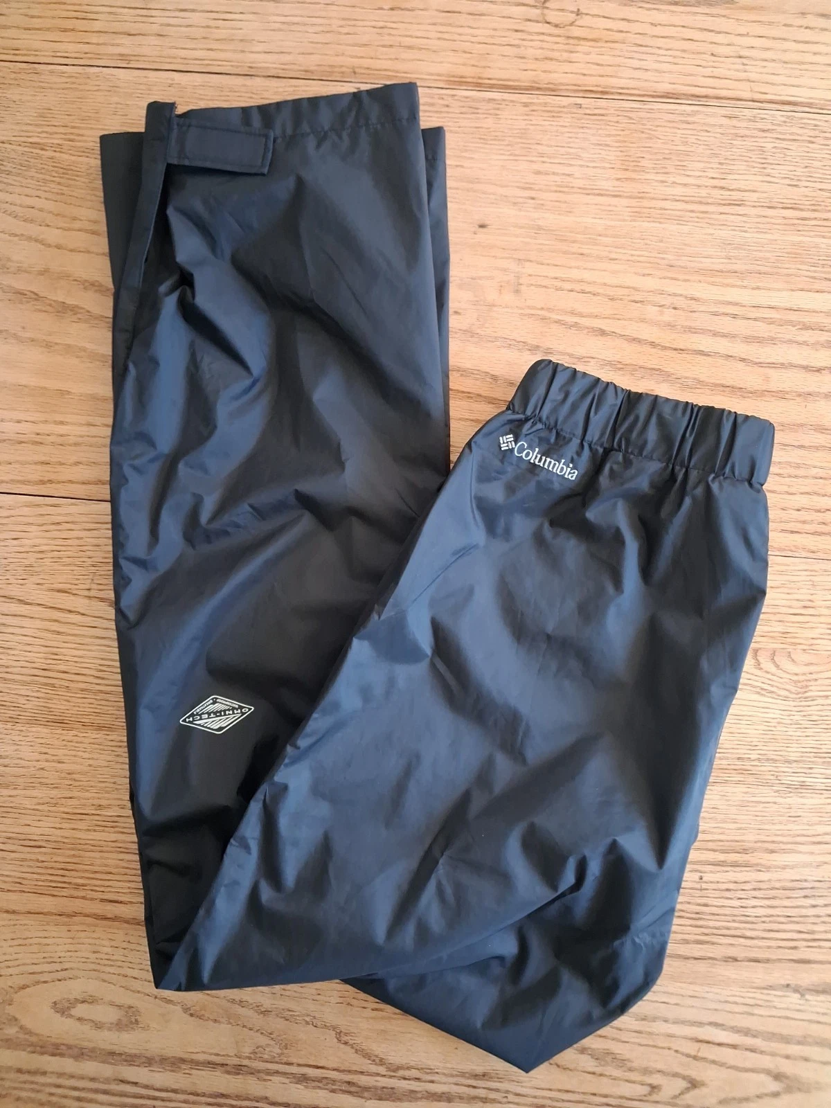 Columbia Storm Surge Omni-Tech Pants Black Mesh Lined Weatherproof Womens Sz S