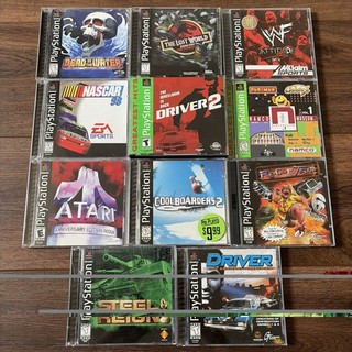 Playstation 1 PS1 Game Lot Bundle Tested 11 Games Driver Dead In The Water