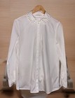 Rich&Royal Bluse mit tollem Kragen weiß 36/38 ,neu,97% Baumwolle