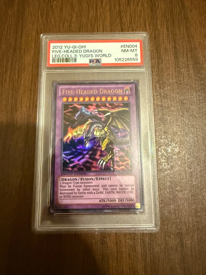 YU-GI-OH 2012 LEGENDARY COLLECTION 3 YUGI'S WORLD FIVE-HEADED DRAGON PSA 10 - Image 3 of 3