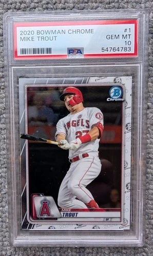 2020 Bowman Chrome - Mike Trout #1 PSA 10 Gem Mt