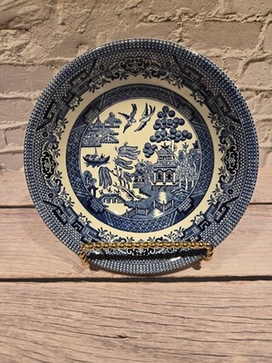 Churchill England Blue Willow 6'' Salad/Soup/Cereal Bowl - No Chips/Cracks  -...